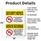 Signmission Drugs Or Alcohol Dismiss Bilingual OSHA Security Notice Sign, Aluminum, 18in W x 24in L, 2PK OS-2PACK-SN-A-1824-L-11530 - alternate 6